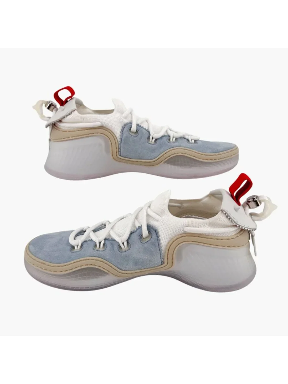 Christian Louboutin Arpoador Blue Drawstring Sneaker Size 39.5 US 9.5 Women's 07